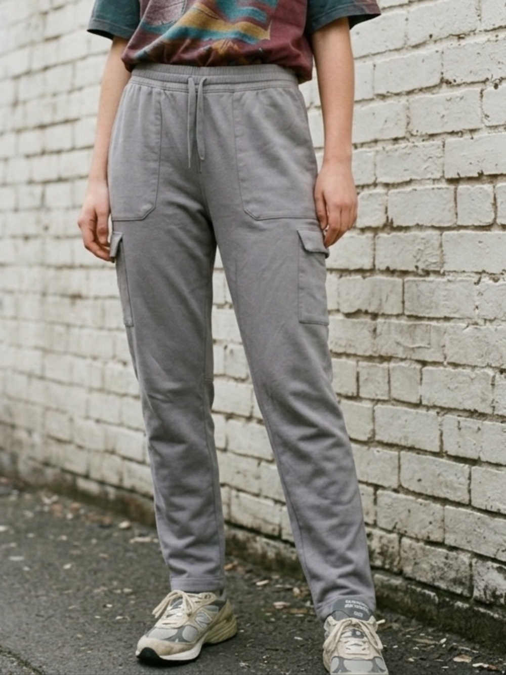 Patagonia Womens Organic Cotton Joggers Sweatpants Outdoors Hiking Pockets Sz M
